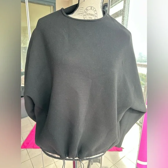 Black Jersey Zara Top 🌷 - Picture 2 of 9